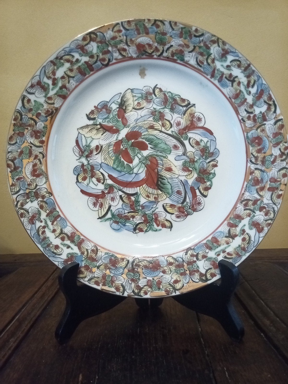 Porseleinen bord 'Thousand butterflies', Antiek en Kunst, Ophalen