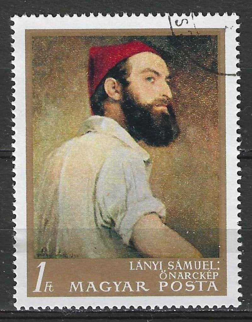 Hongarije 1967 - Yvert 1897 - Zelfportret Samuel Lanyi (ST), Verzenden, Gestempeld