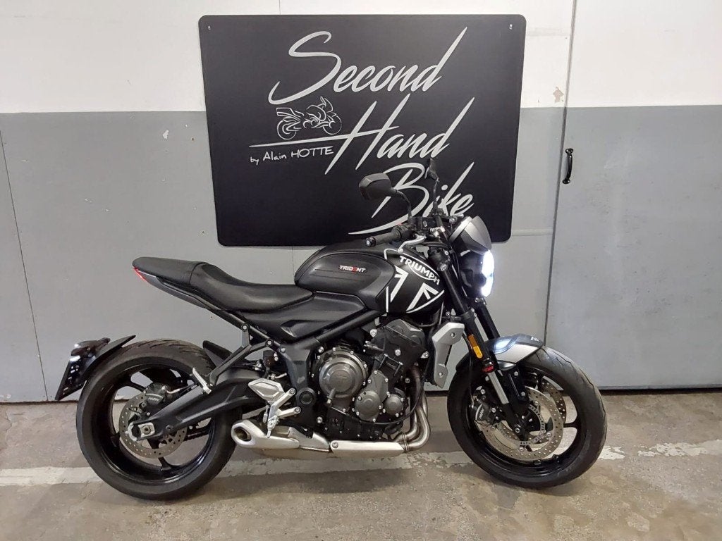 TRIUMPH TRIDENT 660 A2 BEL ETAT, GARANTIE 1 AN, 6250 EUR, Motos, Entreprise, Occasion, Permis Moto A2 minimum, 3 cylindres