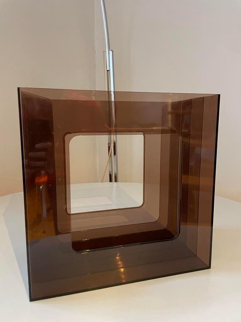 Rangement vinyles plastique fumé, Enlèvement ou Envoi, Comme neuf