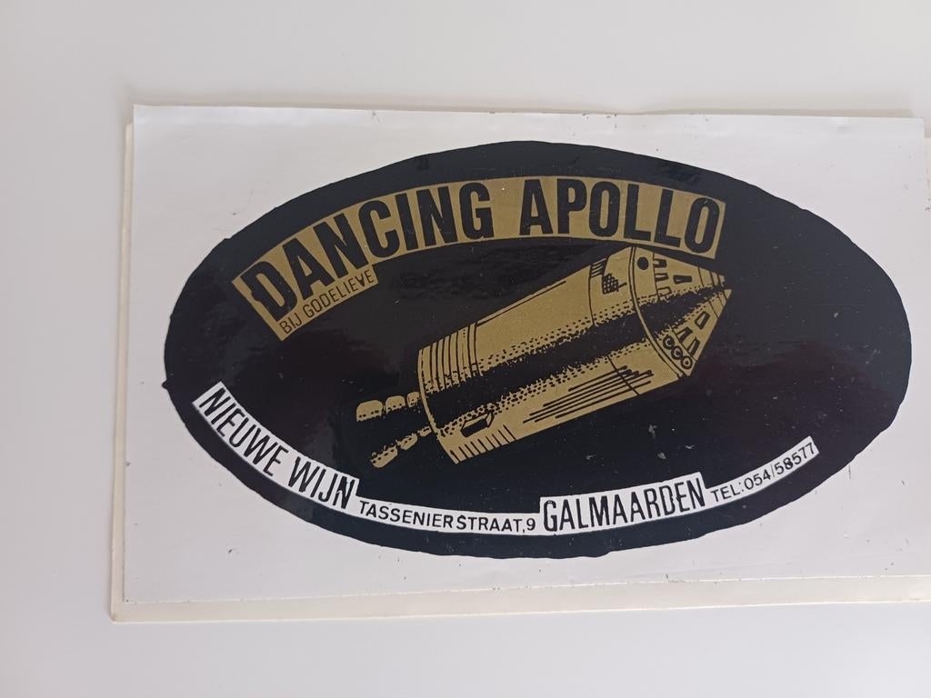 Sticker dancing Apollo Galmaarden, Verzamelen, Ophalen of Verzenden