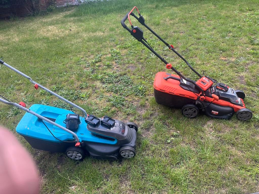 Grasmaaier accu, Jardin & Terrasse, Tondeuses à gazon, Enlèvement, Utilisé