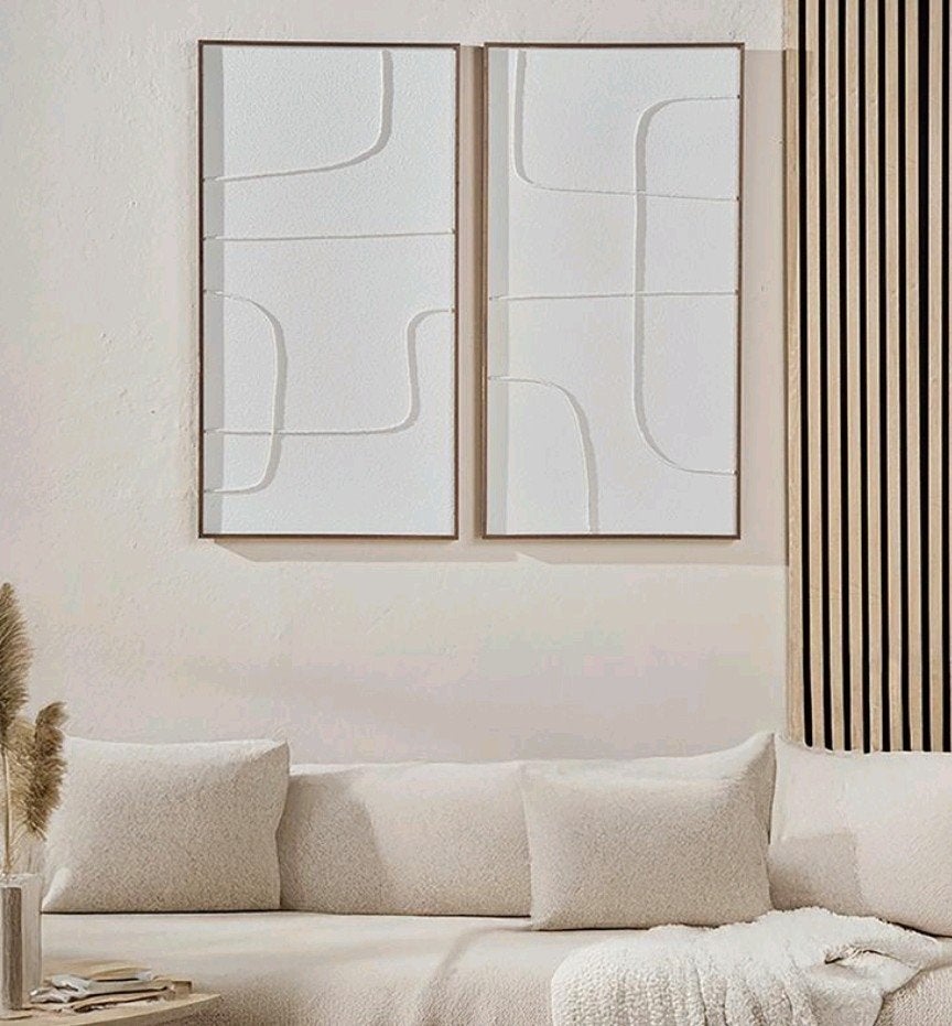 2 nieuwe abstracte kaders, Antiek en Kunst, Kunst | Schilderijen | Abstract, Ophalen