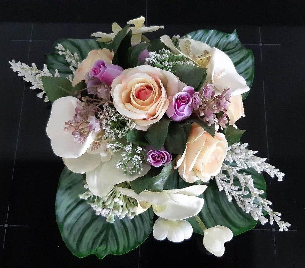 Kunstbloemen boeket, Huis en Inrichting, Ophalen of Verzenden, Zo goed als nieuw, Boeket, Ophangbaar