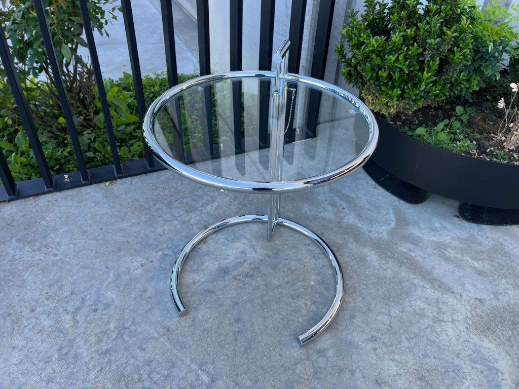TABLE D'APPOINT EILEEN E1027 GRISE CLASSICON, Enlèvement ou Envoi, Comme neuf, Verre, Design