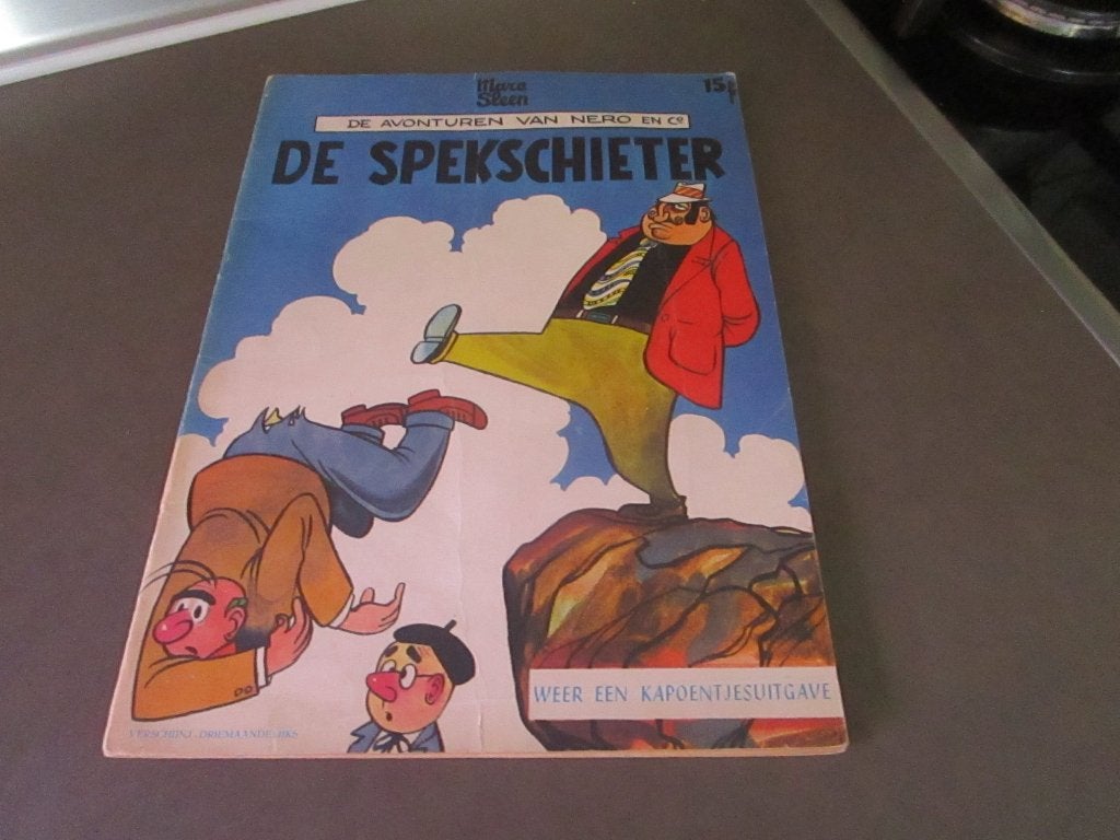 De spekschieter - Nero - 1e druk 1964, Gelezen, Marc Sleen, Eén stripboek, Ophalen of Verzenden