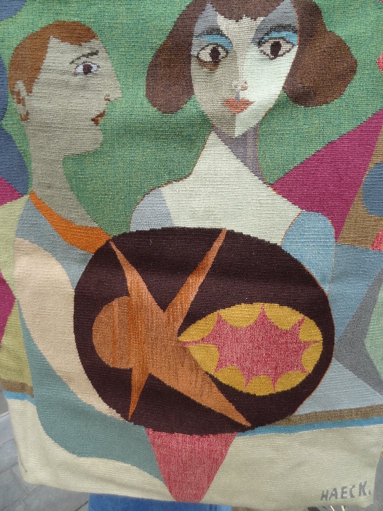 Rigobert Haeck wandtapijt, Ophalen of Verzenden, Textiel, Overige technieken, Figuren