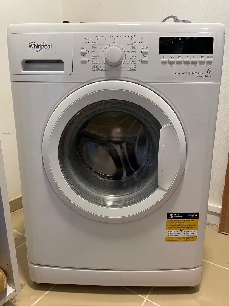 Wasmachine Whirlpool, Ophalen, Zo goed als nieuw, Voorlader, Energieklasse A of zuiniger