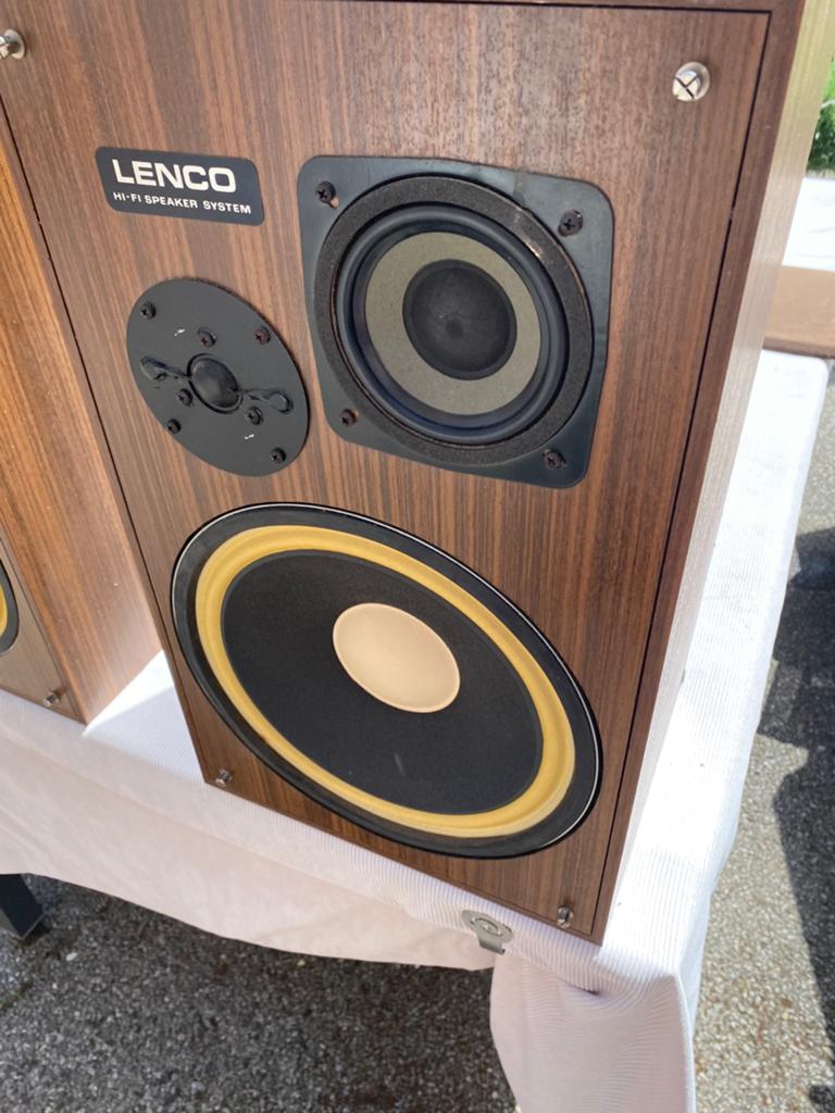 Haut-parleur lenco vintage, Enlèvement, Utilisé, 60 à 120 watts, Haut-parleur central