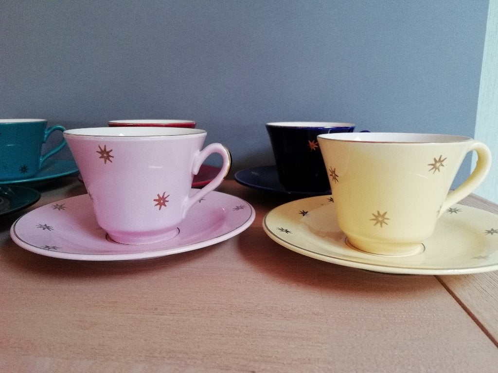 Vintage set kop en schotel, Antiek en Kunst, Ophalen
