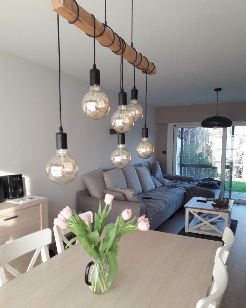 Lamp, Ophalen, E27 (groot), Glas, Landelijk