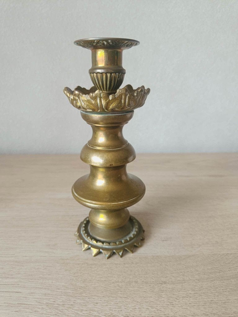 Koperen kandelaars, Antiek en Kunst, Ophalen of Verzenden