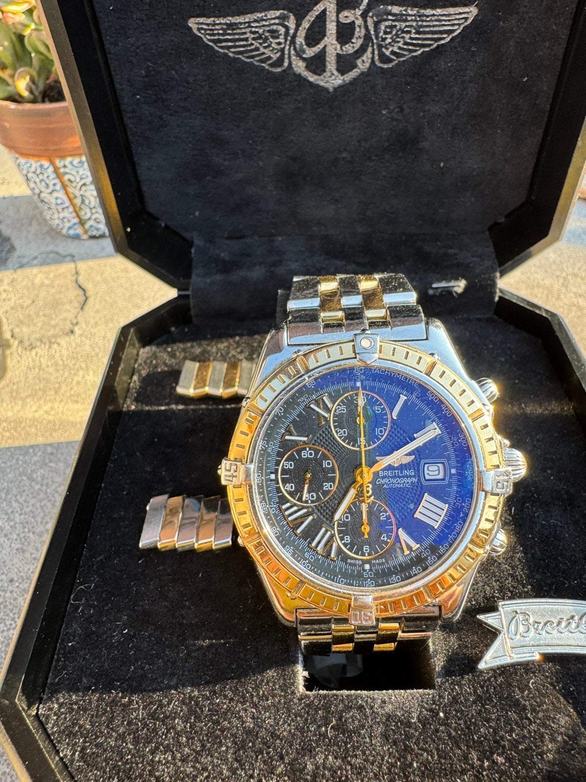 Vent de travers Breitling, Enlèvement, Comme neuf, Or, Breitling