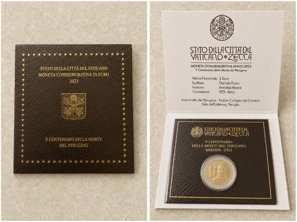 2 € Vatican 2023 – 500 ans de la mort du Pérugin, Postzegels en Munten, Munten | Europa | Euromunten, Verzenden, Vaticaanstad