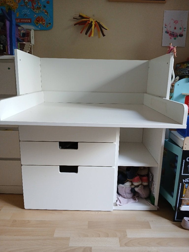 Table a langer/bureau, Enfants & Bébés, Bains & Soins, Enlèvement, Utilisé, Autres types, Autres marques
