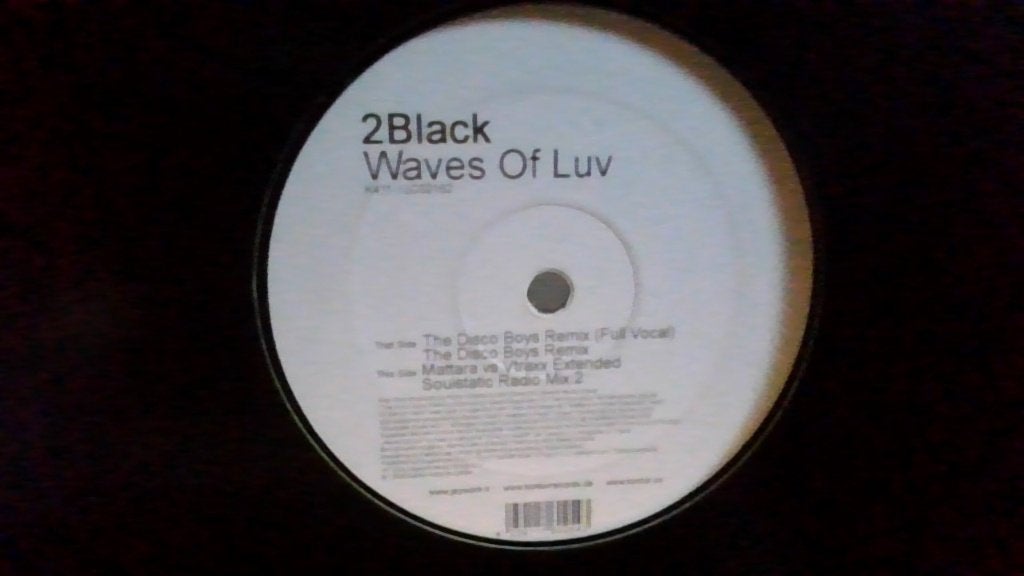 2 BLACK " WAVES OF LOVE ", Originele persing, Ophalen of Verzenden, Zo goed als nieuw, 12 inch