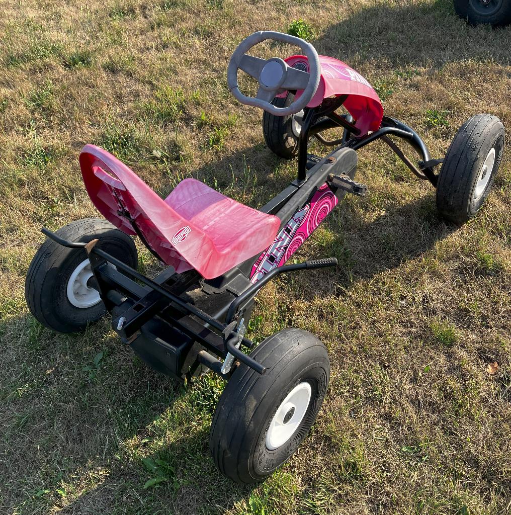 Gocart Berg roze met aanhangwagen, Ophalen, Gebruikt, Berg, Met kar of aanhanger