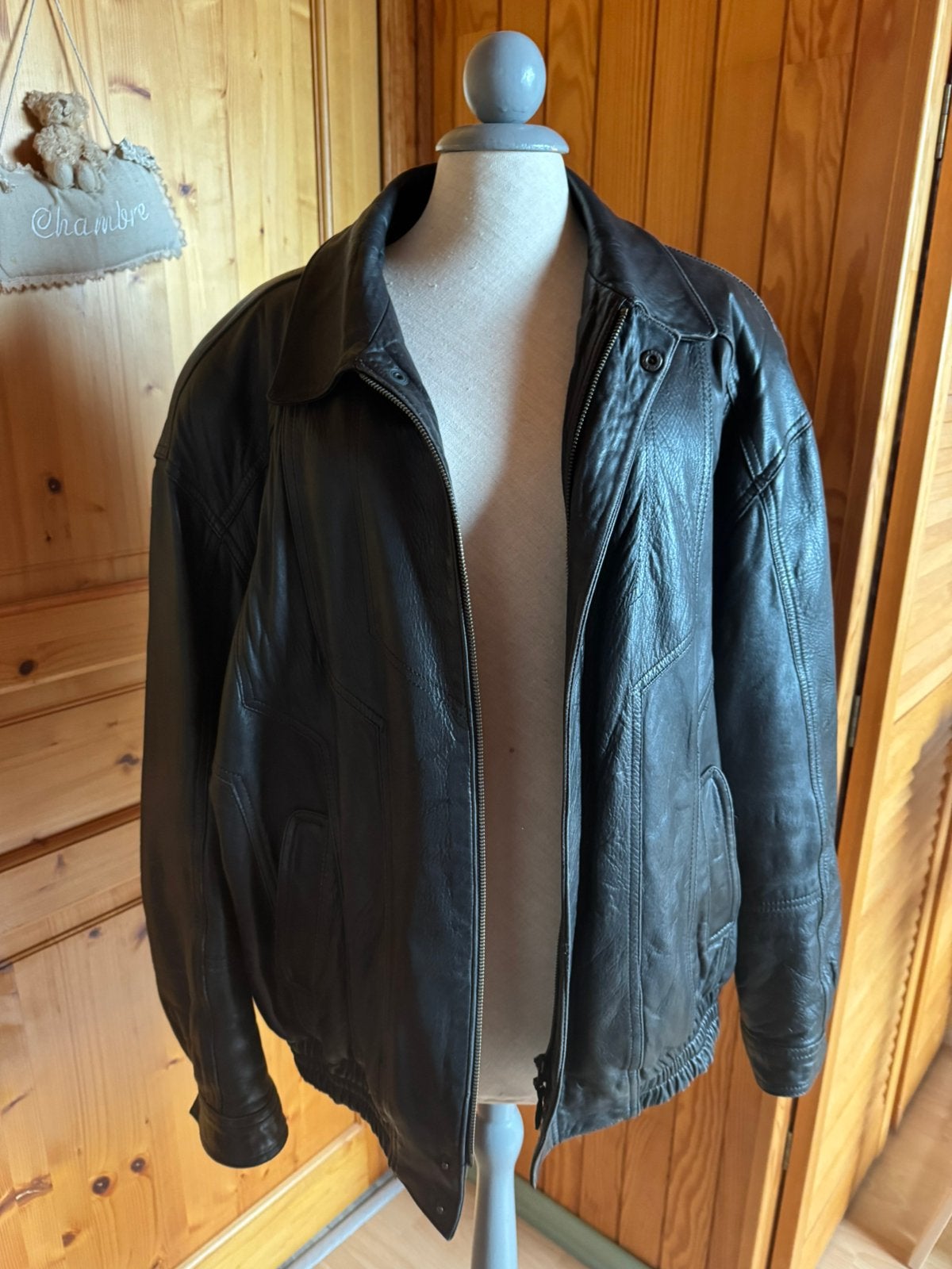 Vestes en cuir XL et xxl, Enlèvement ou Envoi, Porté, Noir