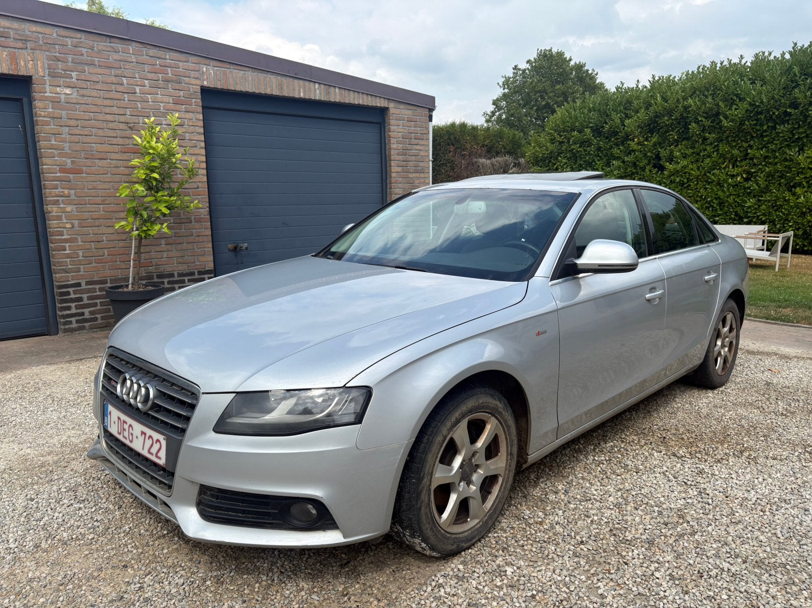 Audi A4 2.0 TDI S LINE OPEN DAK LEDER, Autos, Cuir, Achat, Capteur de stationnement, Boîte manuelle