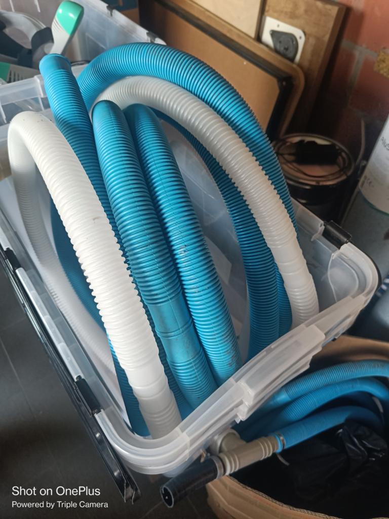 Buizen voor zwembad, Ophalen