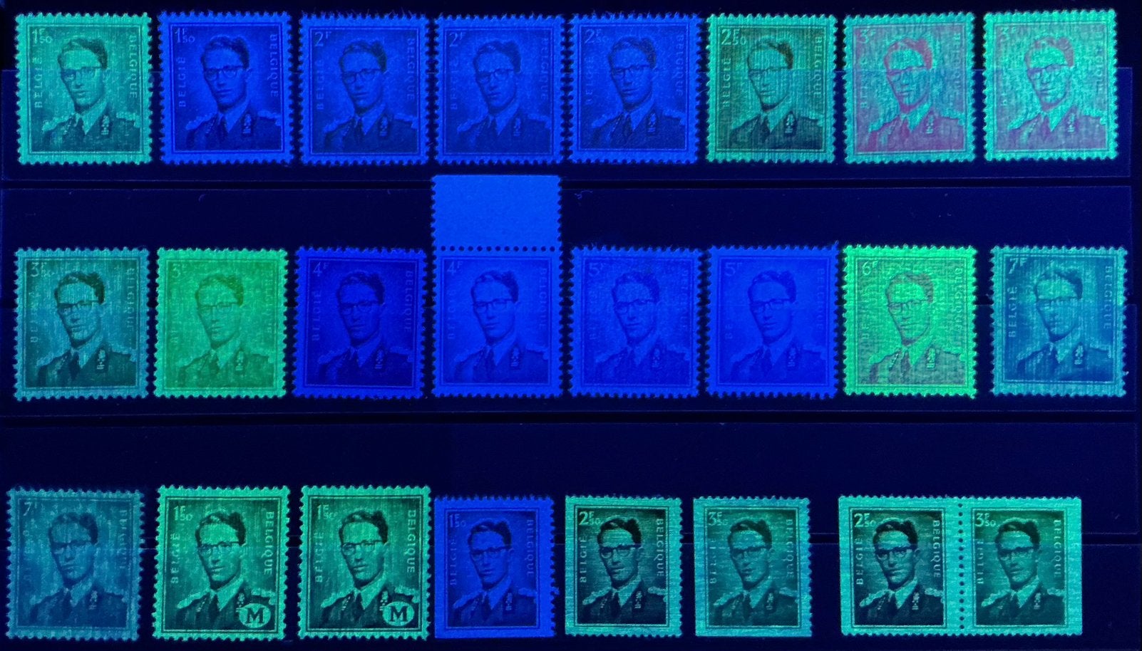 LOT A12. BAUDOUIN. 24 timbres. MNH**Valeurs/Papier/Nuances, Neuf, Enlèvement ou Envoi, Non oblitéré, Gomme originale
