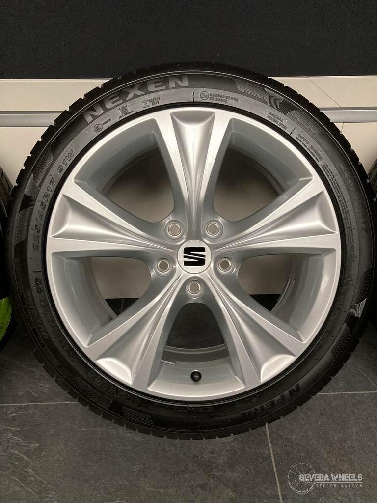 17'' originele Seat Leon 5FA DEMO velgen + banden 5x112 5FA, Auto-onderdelen, Banden en Velgen, Banden en Velgen, Zomerbanden