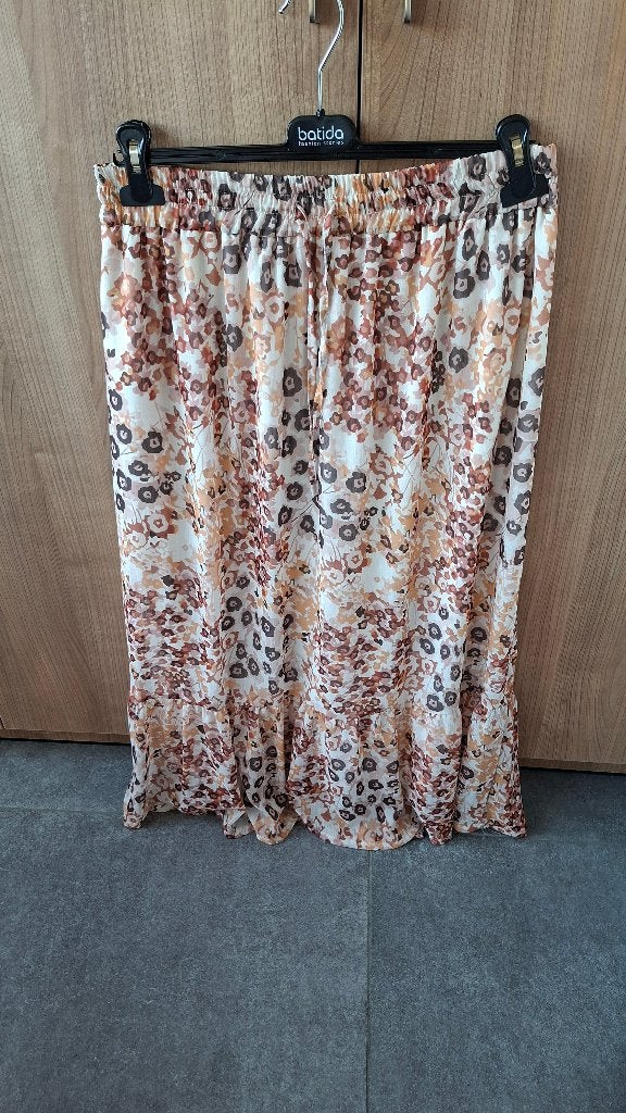 Lange rok met ruche (K812), Vêtements | Femmes, Enlèvement ou Envoi, Rose, Porté, Sous le genou