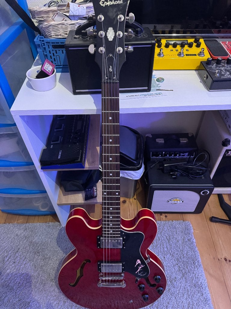 Epiphone 335 dot 2011, Enlèvement, Comme neuf, Semi-solid body, Epiphone