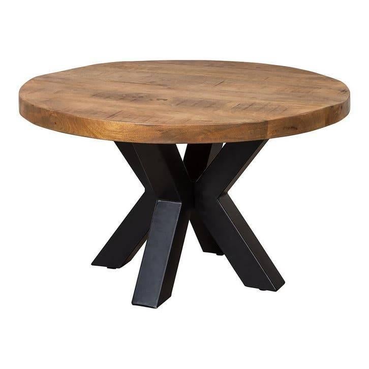 Table basse ronde en bois de manguier | 70 cm, Maison & Meubles, Tables | Tables de salon, Enlèvement ou Envoi, Rond