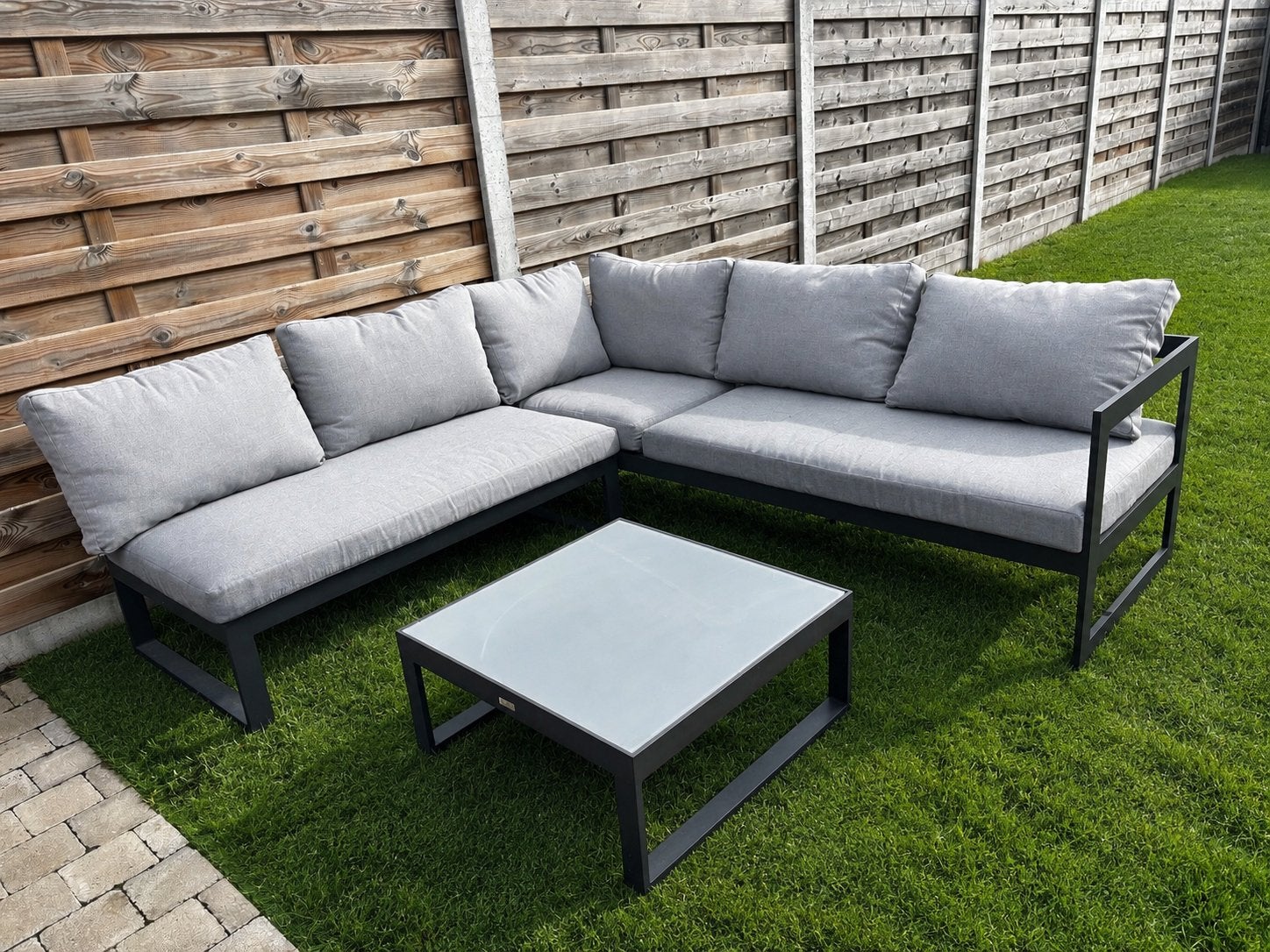 Loungeset Vinci, Jardin & Terrasse, 5 places, Enlèvement, Utilisé, Table d'appoint