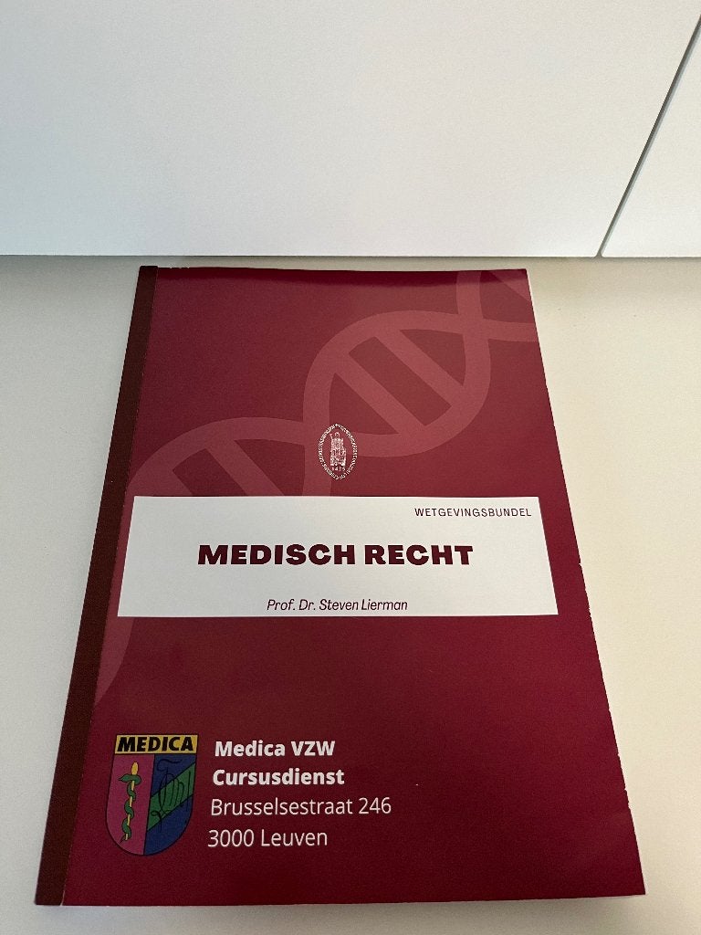 Medisch recht - wetgevingsbundel, Boeken, Studieboeken en Cursussen, Ophalen, Gelezen, Hoger Onderwijs