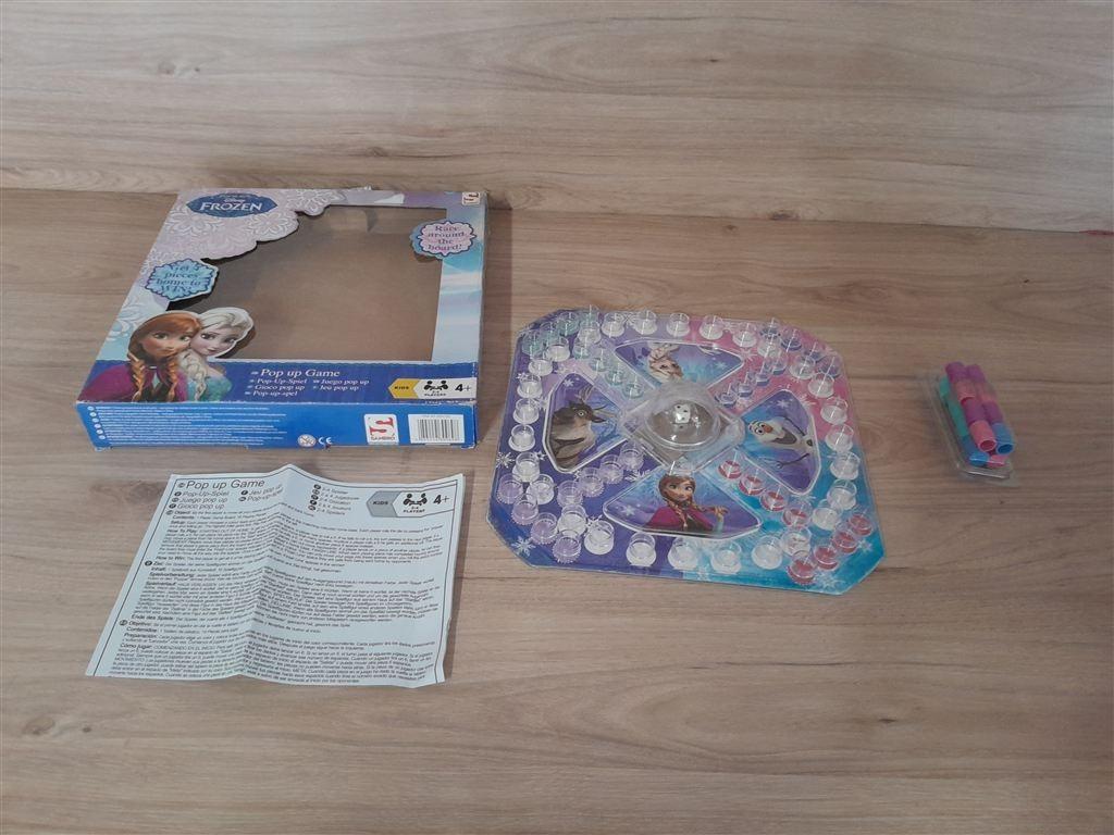 Disney Frozen Kimble - mens erger je niet - s4672, Hobby en Vrije tijd, Gezelschapsspellen | Bordspellen, Zo goed als nieuw, Verzenden