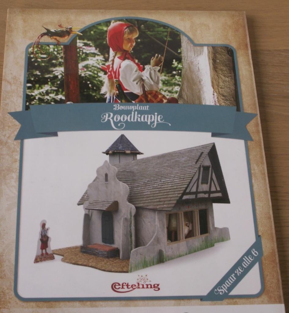 Efteling - 3D puzzel/Bouwplaat - Karton - Roodkapje, Ophalen of Verzenden, Nieuw