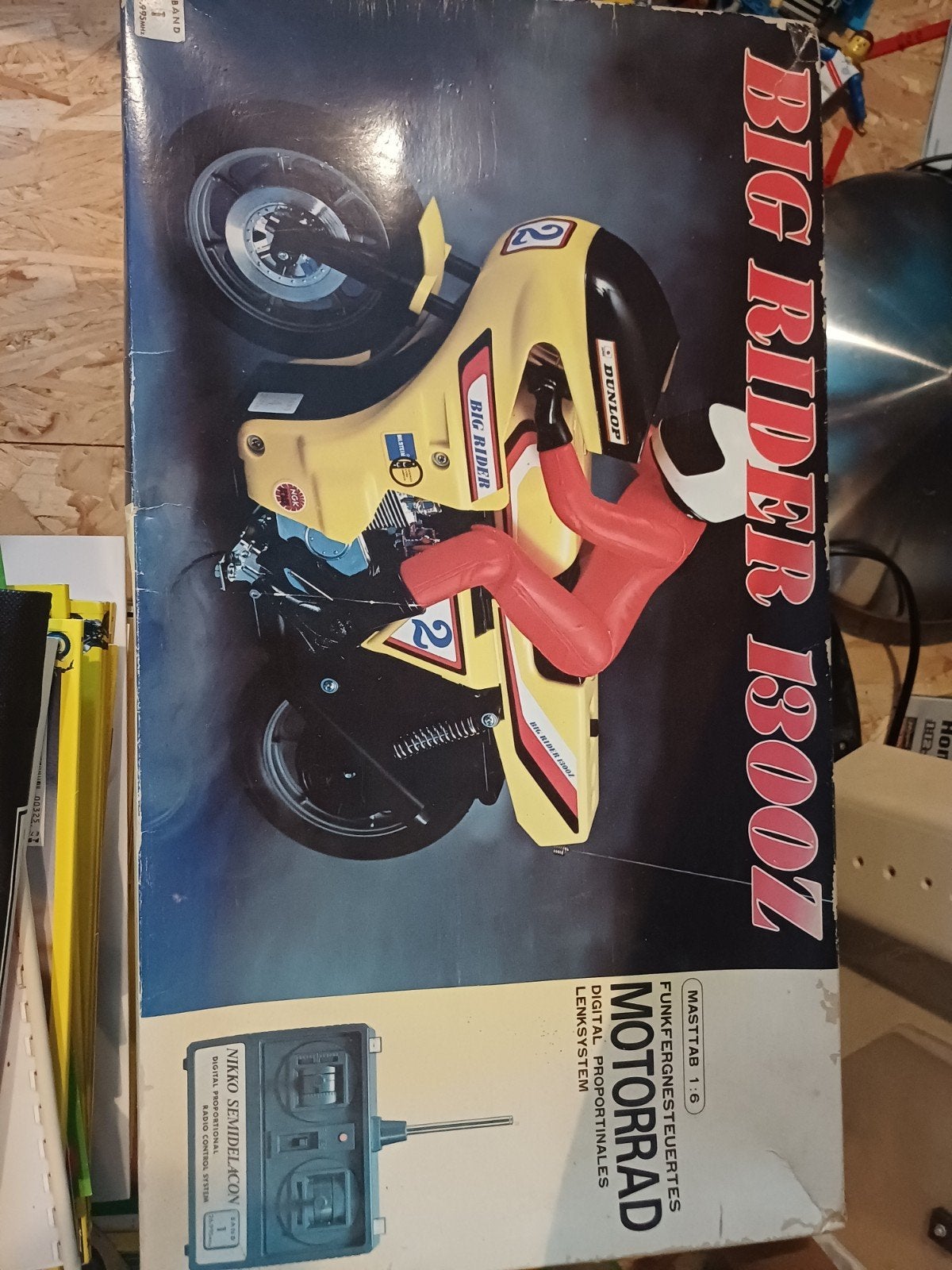 Jaren 80 Nikko Big rider 1300z RC motorfiets, Enlèvement ou Envoi, Utilisé