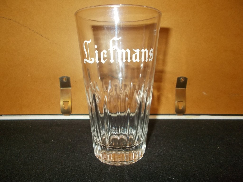 Oud glas Liefmans 33cl - groot logo - Oudenaarde - 325gram, Verzamelen, Biermerken, Gebruikt, Glas of Glazen, Duvel, Ophalen