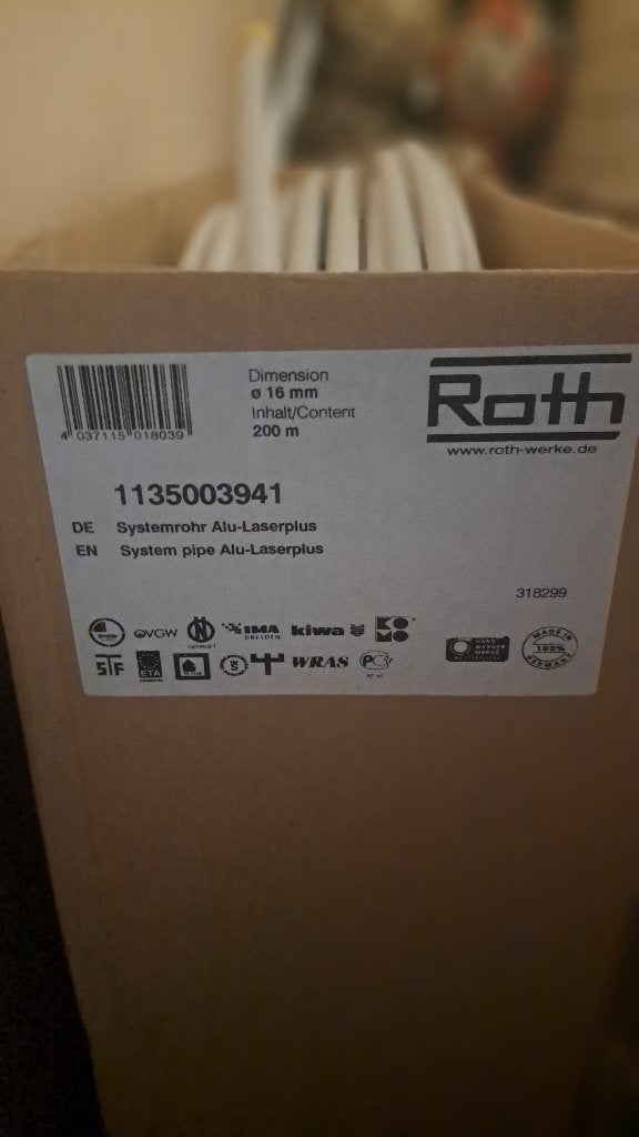 Vloerverwarming ROTH, Doe-het-zelf en Bouw, Verwarming en Radiatoren, Nieuw, Ophalen