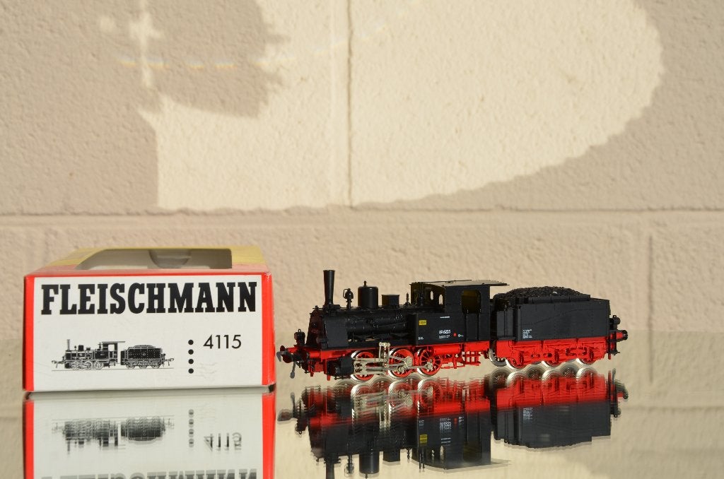 Nieuwe HO-Fleischmann 4115-DC-stoomlocomotief 89.6225-com, Ophalen of Verzenden, Zo goed als nieuw, Locomotief, Fleischmann