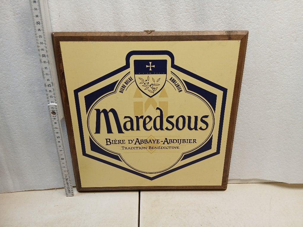 Panneaux publicitaire Maredsous, Enlèvement ou Envoi, Comme neuf, Panneau publicitaire