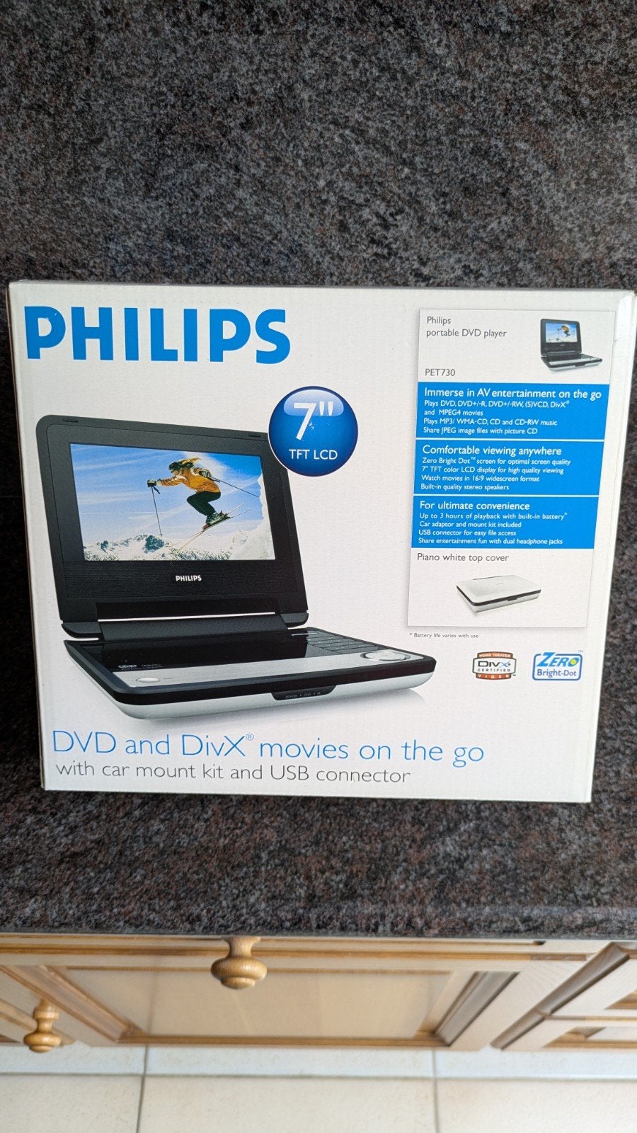 Philips 7 TFT LCD, TV, Hi-fi & Vidéo, Lecteurs DVD, Enlèvement, Philips