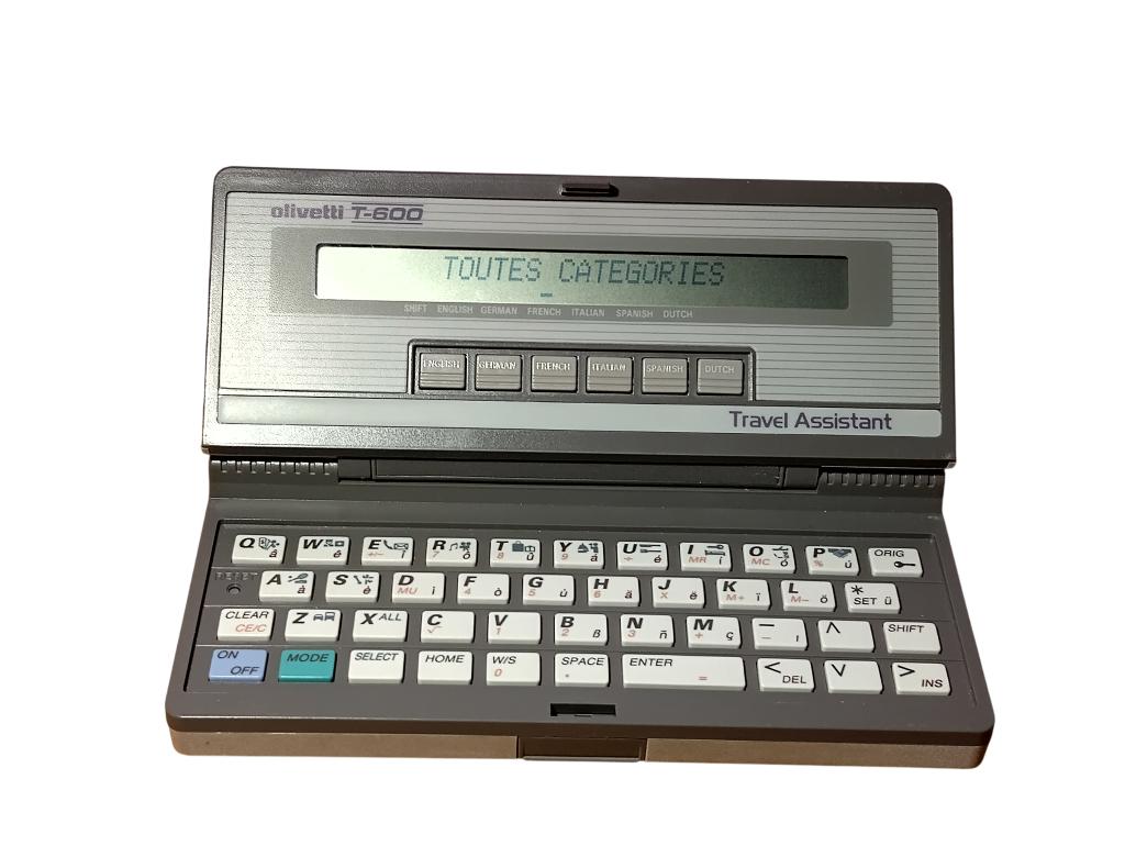 Travel assistant Olivetti T-600 vintage année 80, Antiquités & Art, Enlèvement