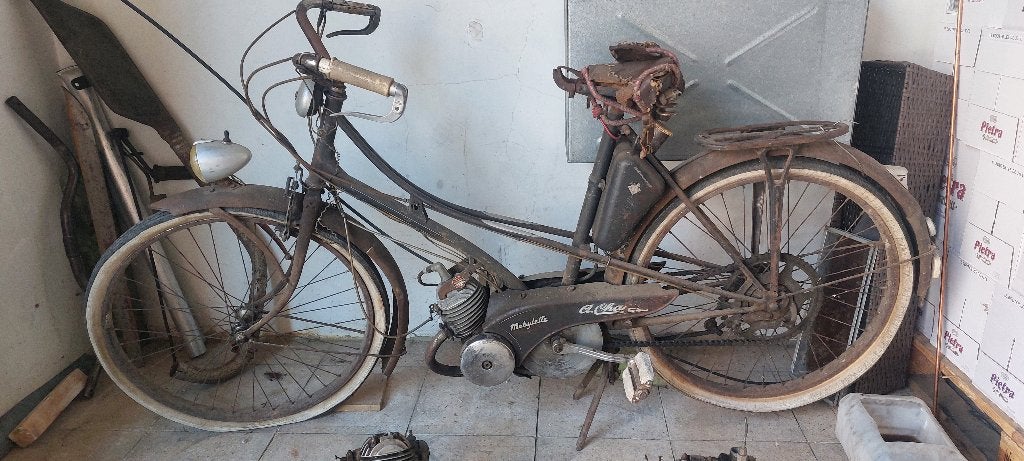 Bromfiets + 2 VAP 4-motoren, Motoren, Ophalen, Gebruikt