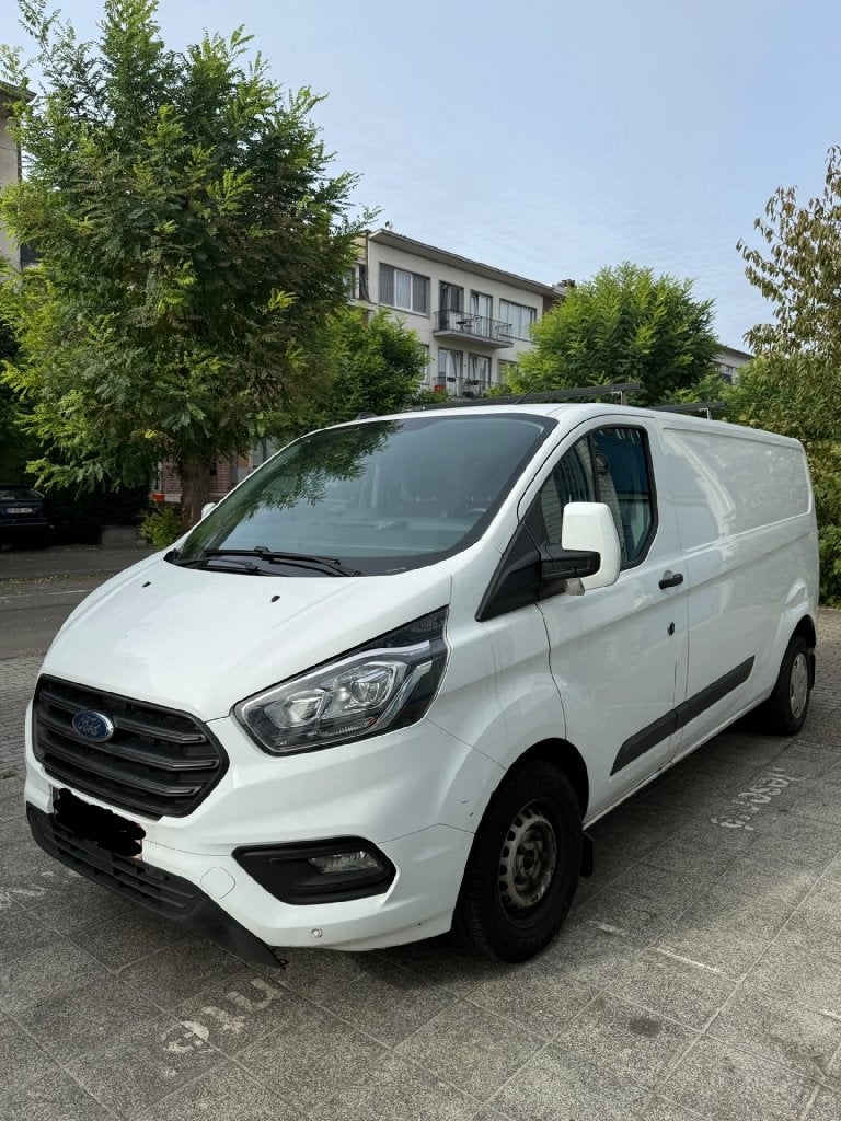 Ford Transit Custom Long 2022, Auto's, Voorwielaandrijving, Stof, Wit, Particulier