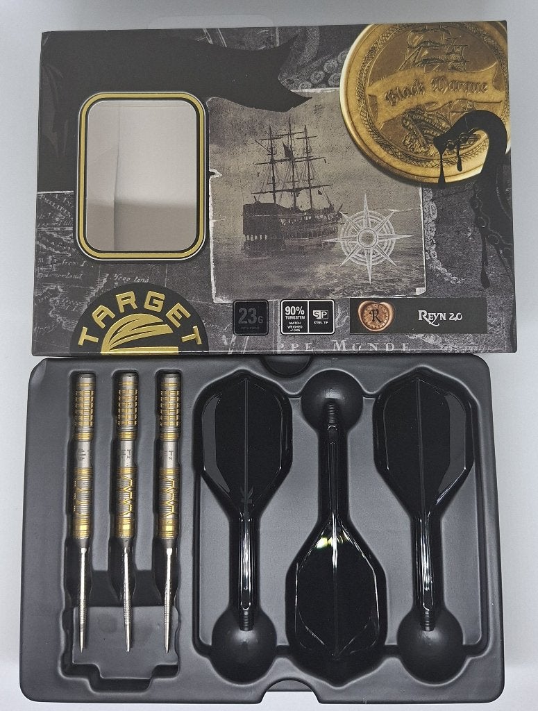 Darts pijlen Target Japan Black Marque Reyn G2 SP 90% 23 gr, Ophalen of Verzenden, Gebruikt, Pijlen