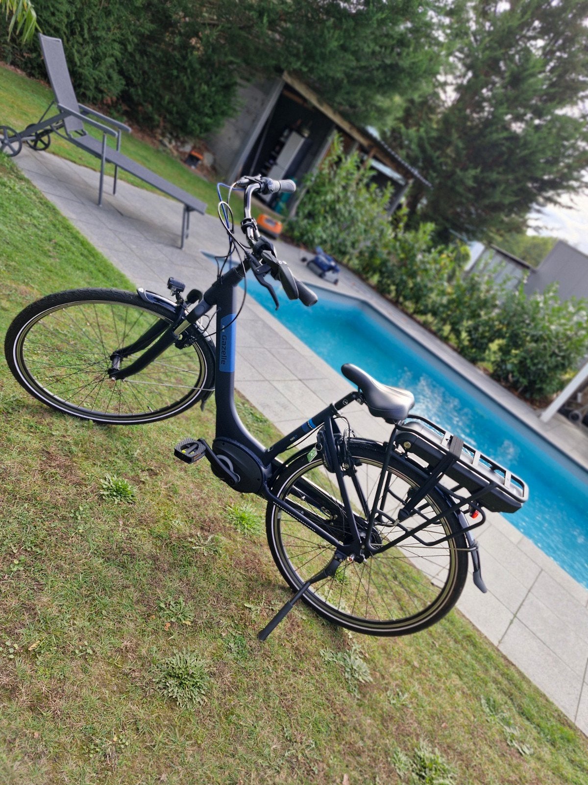 te koop  elec fiets Gazelle  C7 navi maat 46, Fietsen en Brommers, Ophalen, Zo goed als nieuw, Minder dan 47 cm, 50 km per accu of meer