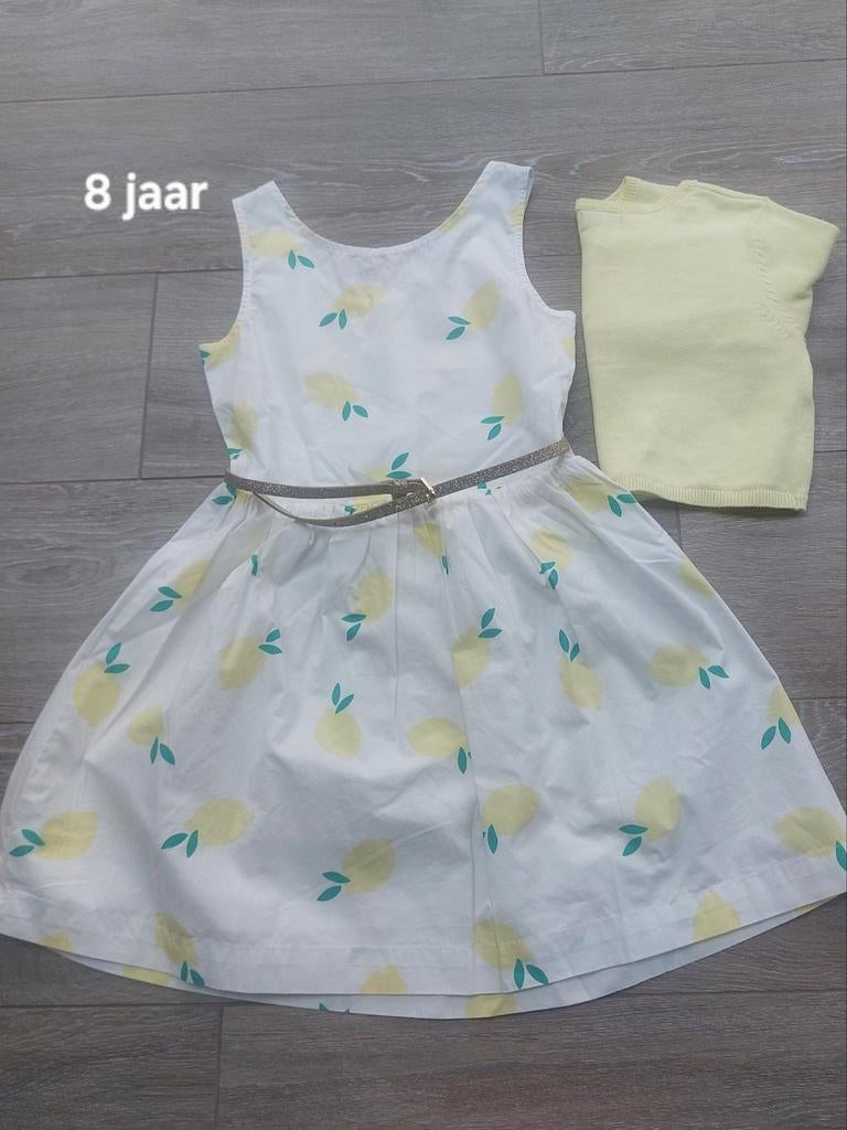 Set zomerkleedje geel maat 8 jaar, Kinderen en Baby's, Ophalen of Verzenden, Nieuw, Meisje, Setje