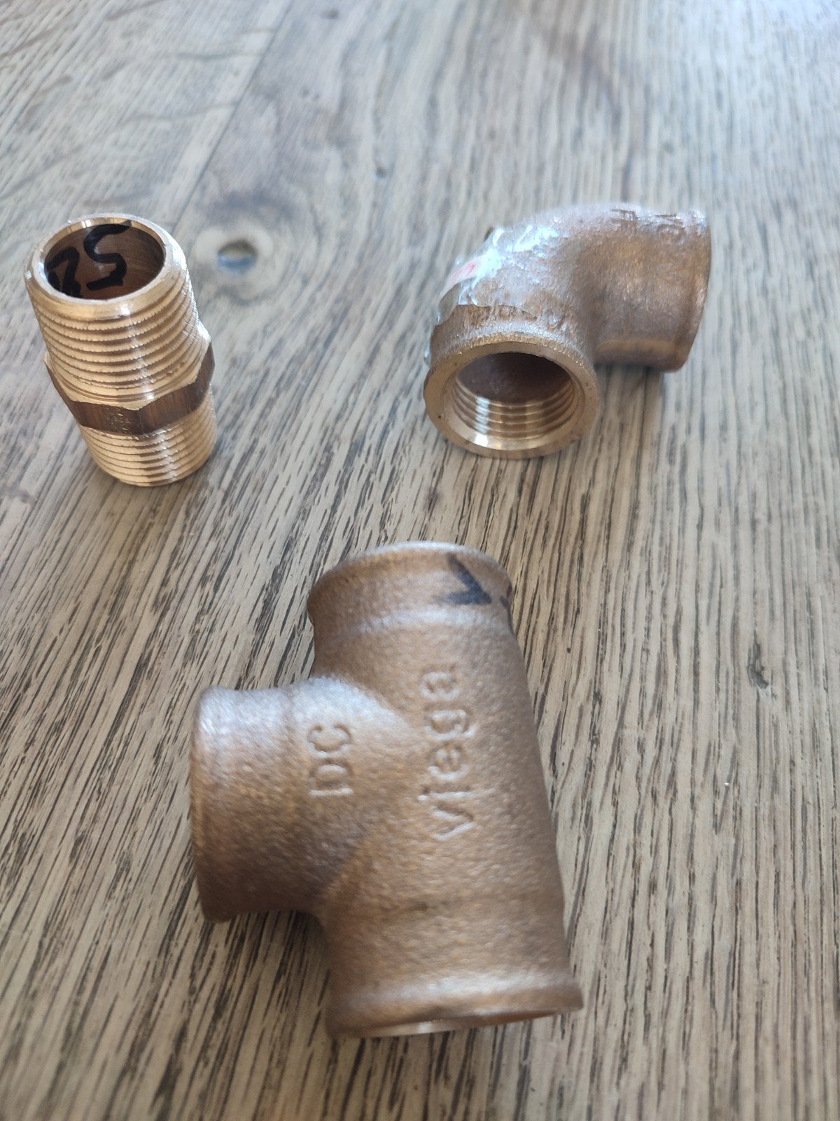 Koper koppelstukken 1/2", Ophalen