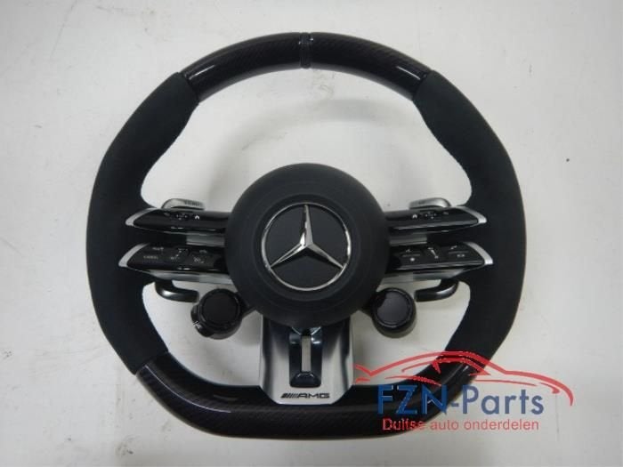 Mercedes-Benz S63 AMG W223 Stuur + airbag Alcantara Carbon M, Ophalen of Verzenden, Gebruikt