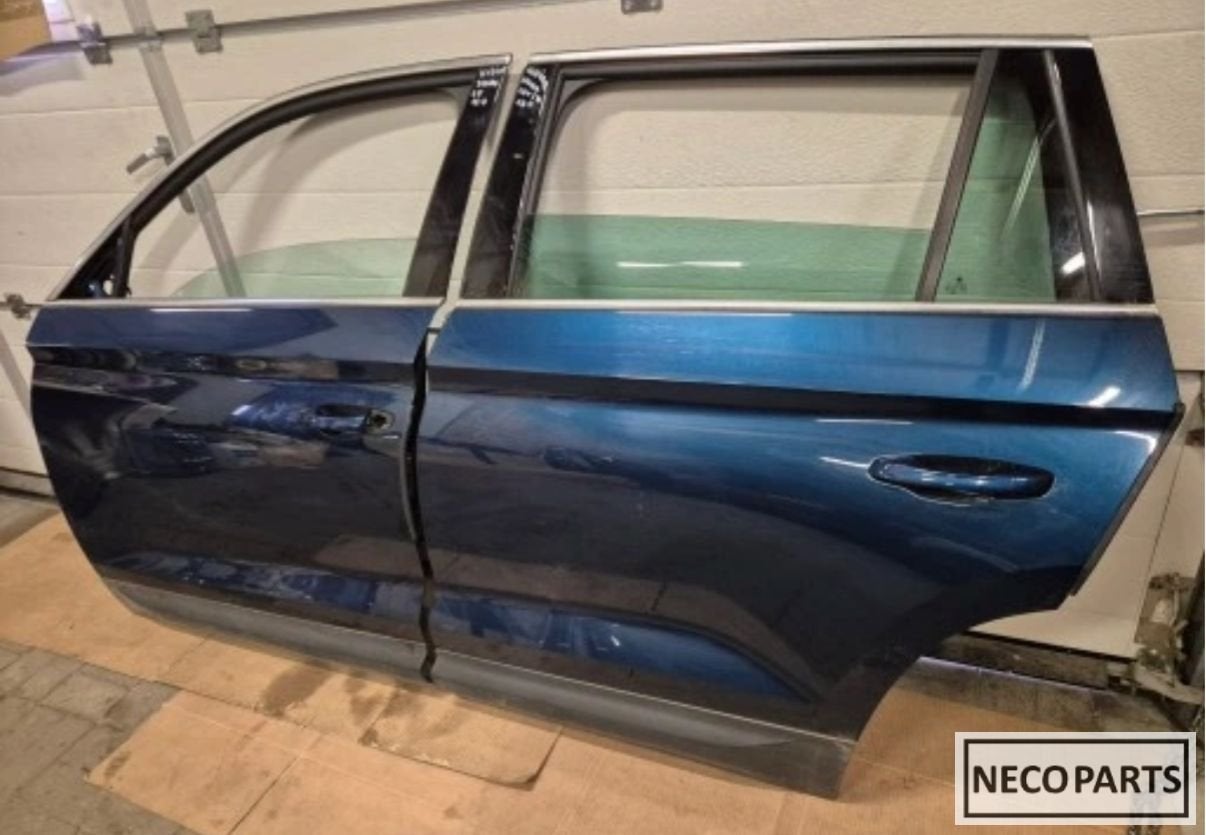 SKODA KODIAQ PORTIER DEUR LINKS VOOR LINKS ACHTER LW5Q, Gebruikt, -, Ophalen of Verzenden, -