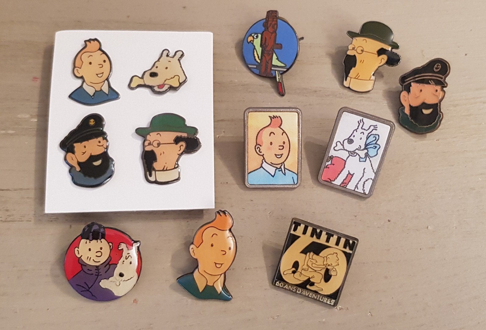 12 Pin's Tintin, Verzenden, Zo goed als nieuw