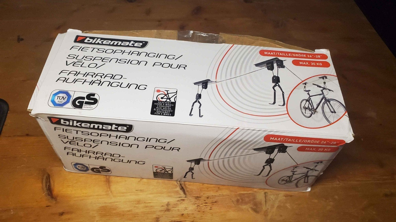 Fietsophanging, Enlèvement, Neuf